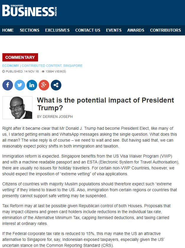 What is the potential impact of President Trump?