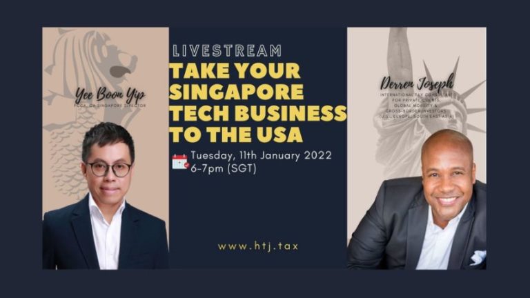 LIVESTREAM – TAKE YOUR SINGAPORE TECH BUSINESS TO THE USA – 11th November 2022