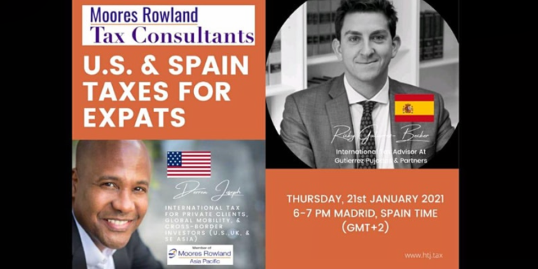 [ HTJ Podcast ] U.S. AND SPAIN TAXES FOR EXPATS with Derren Joseph and Ricky Gutiérrez – 21st January 2021