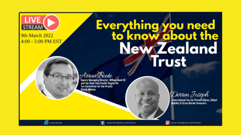 LIVESTREAM – Everything you need to know about the New Zealand Trust – 9th March 2022