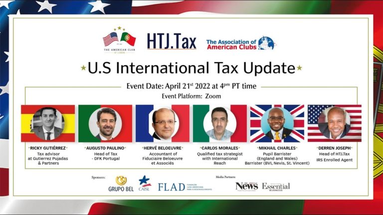 U.S. International Tax Update with The American Club of Lisbon 21st April 2022